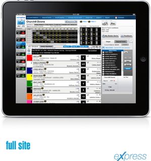For the best tablet experience use full site and choose Twinspires Express
